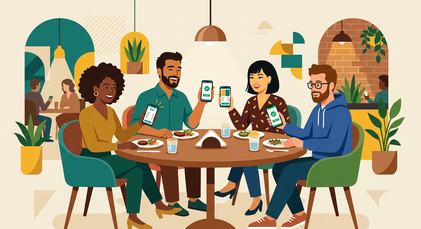 Kira app — split bills with friends